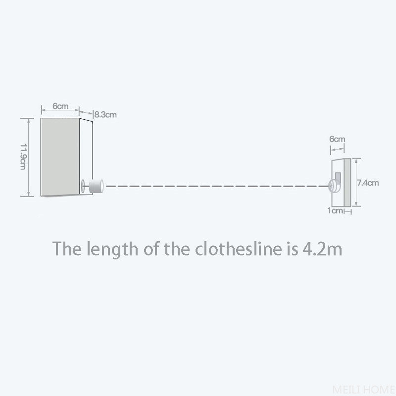 4.2M Stainless Steel︱Telescopic Clothesline︱Clothes Drying Rope