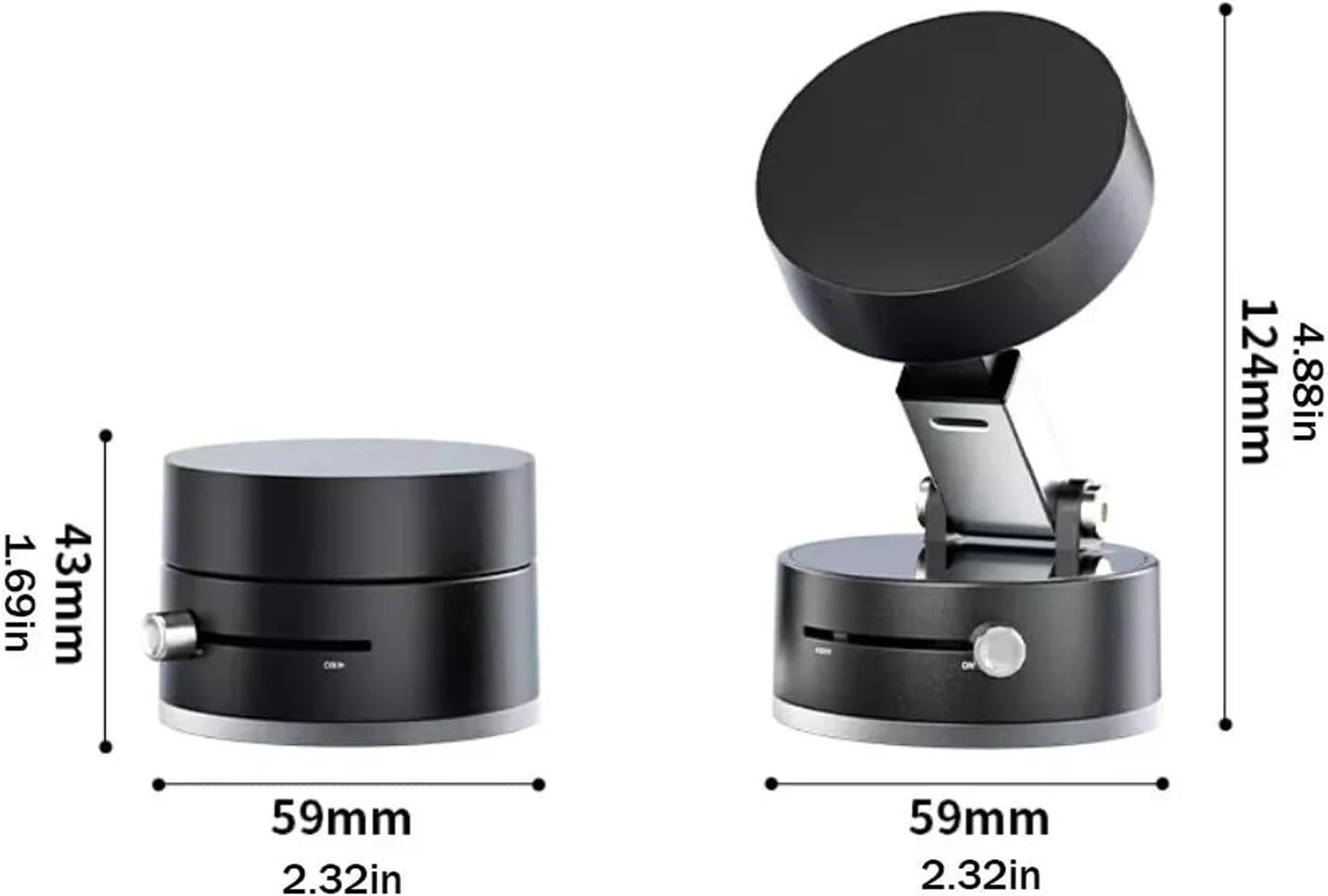 Foldable Vacuum Magnetic Car Phone Holder (Premium Quality)