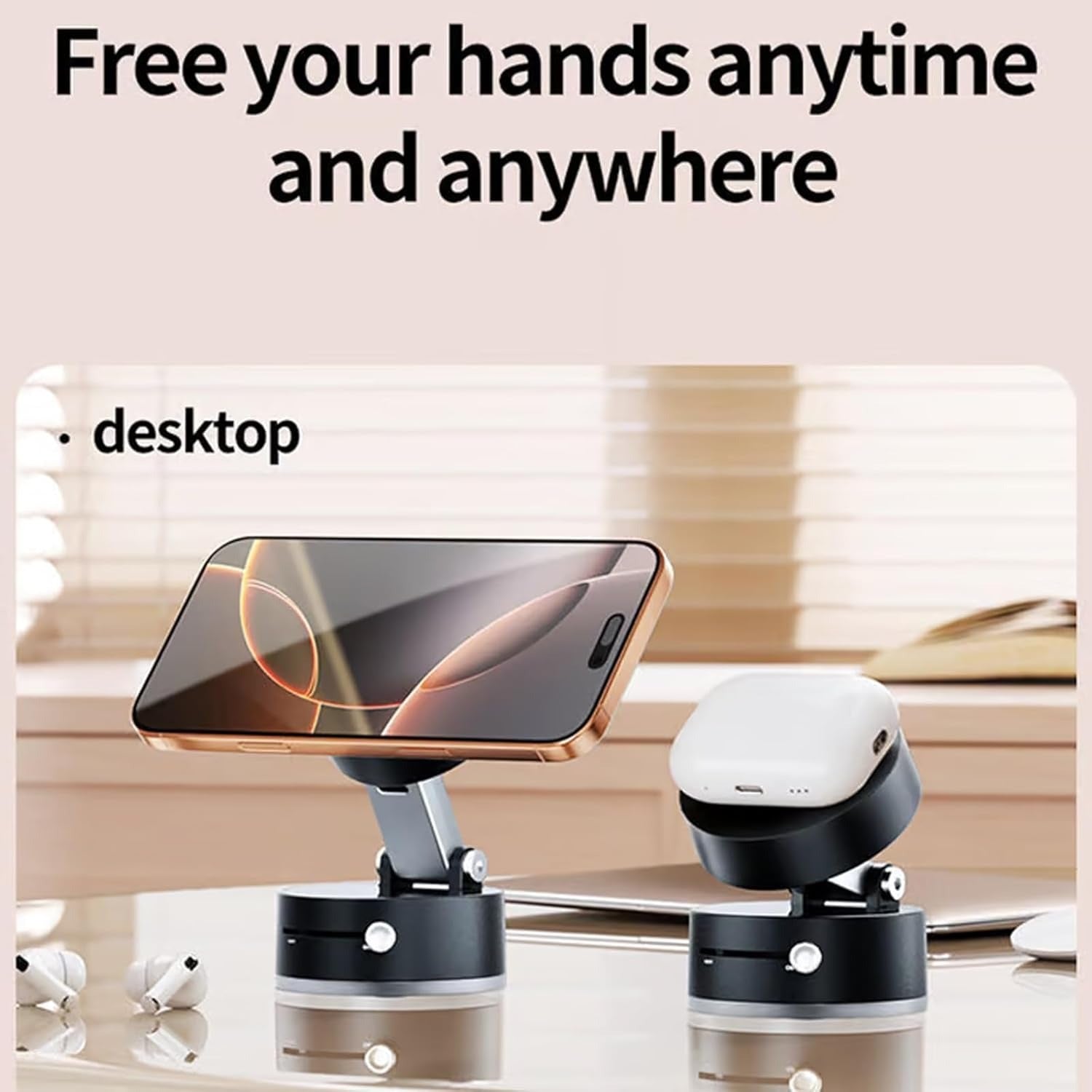 Foldable Vacuum Magnetic Car Phone Holder (Premium Quality)