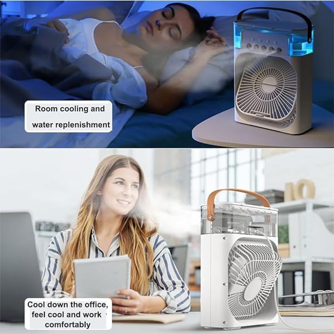 3-IN-1 HUMIDIFIER COOLING FAN WITH ICE