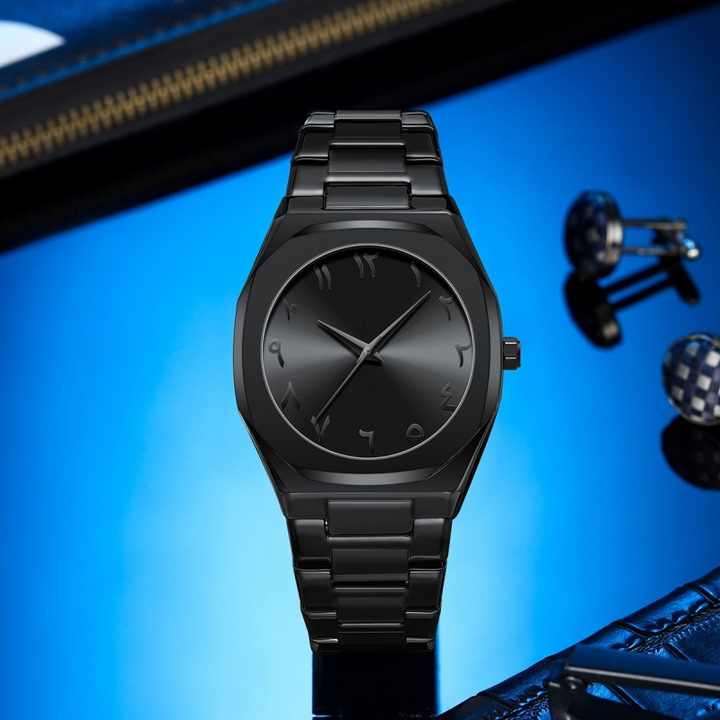 Arabic Aura Watch - Stainless Steel (Premium Quality)