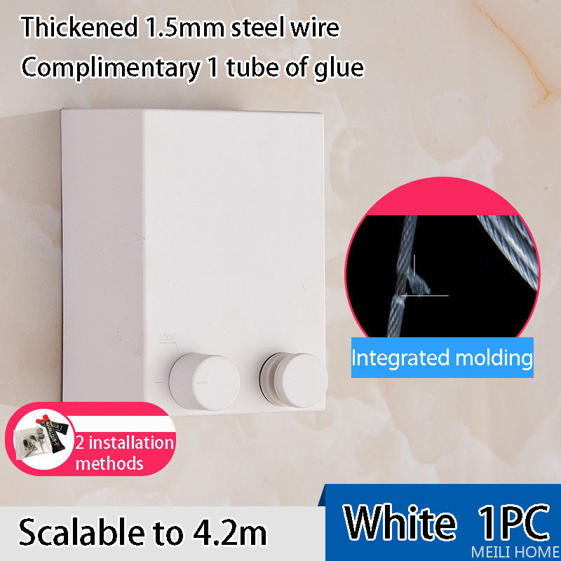 4.2M Stainless Steel︱Telescopic Clothesline︱Clothes Drying Rope