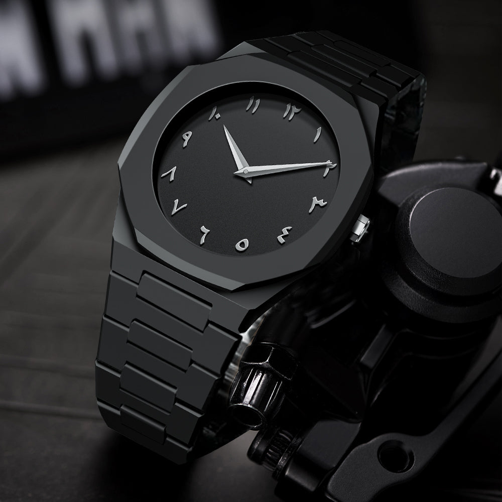 Arabic Aura Watch - Stainless Steel (Premium Quality)