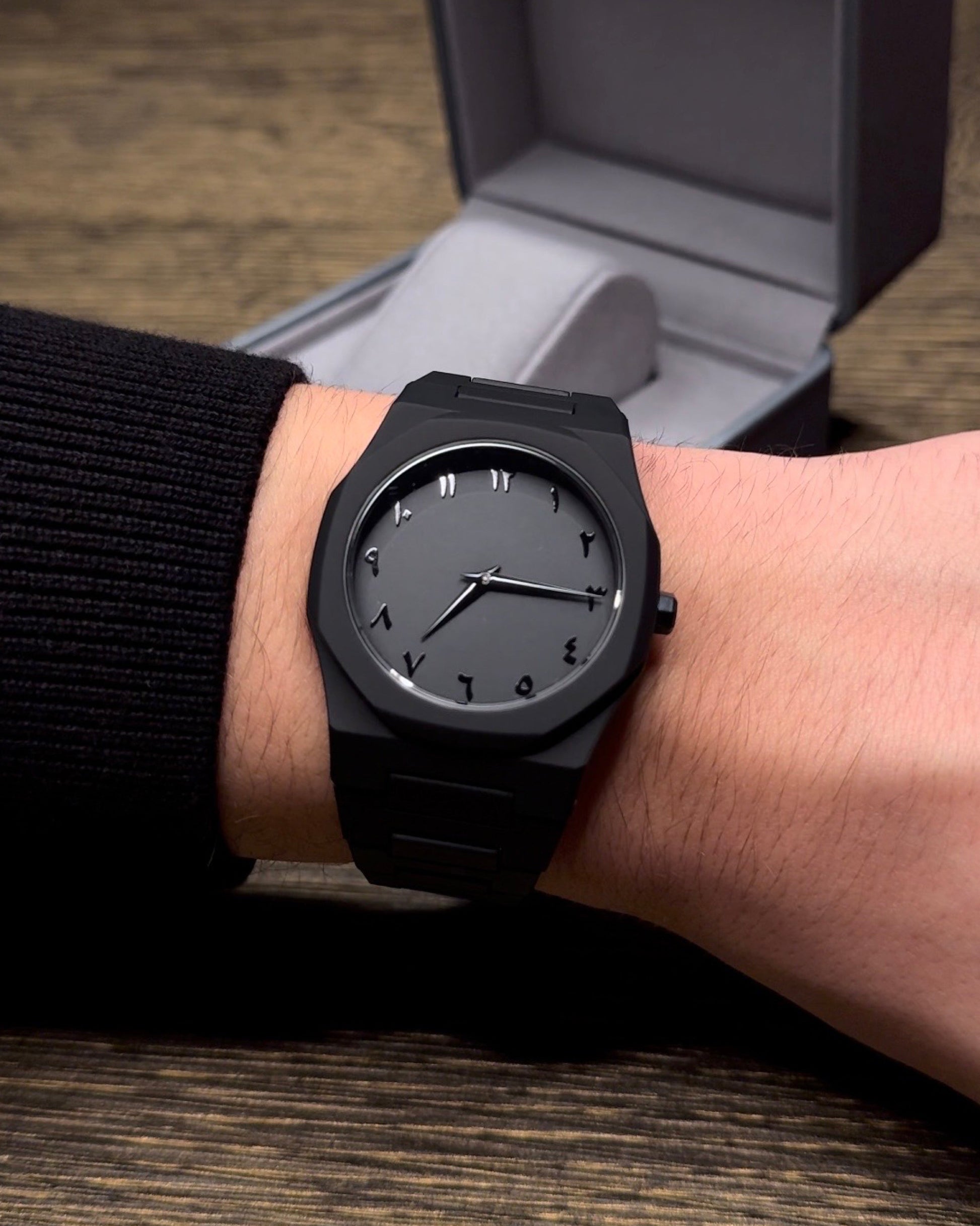 Arabic Aura Watch - Stainless Steel (Premium Quality)